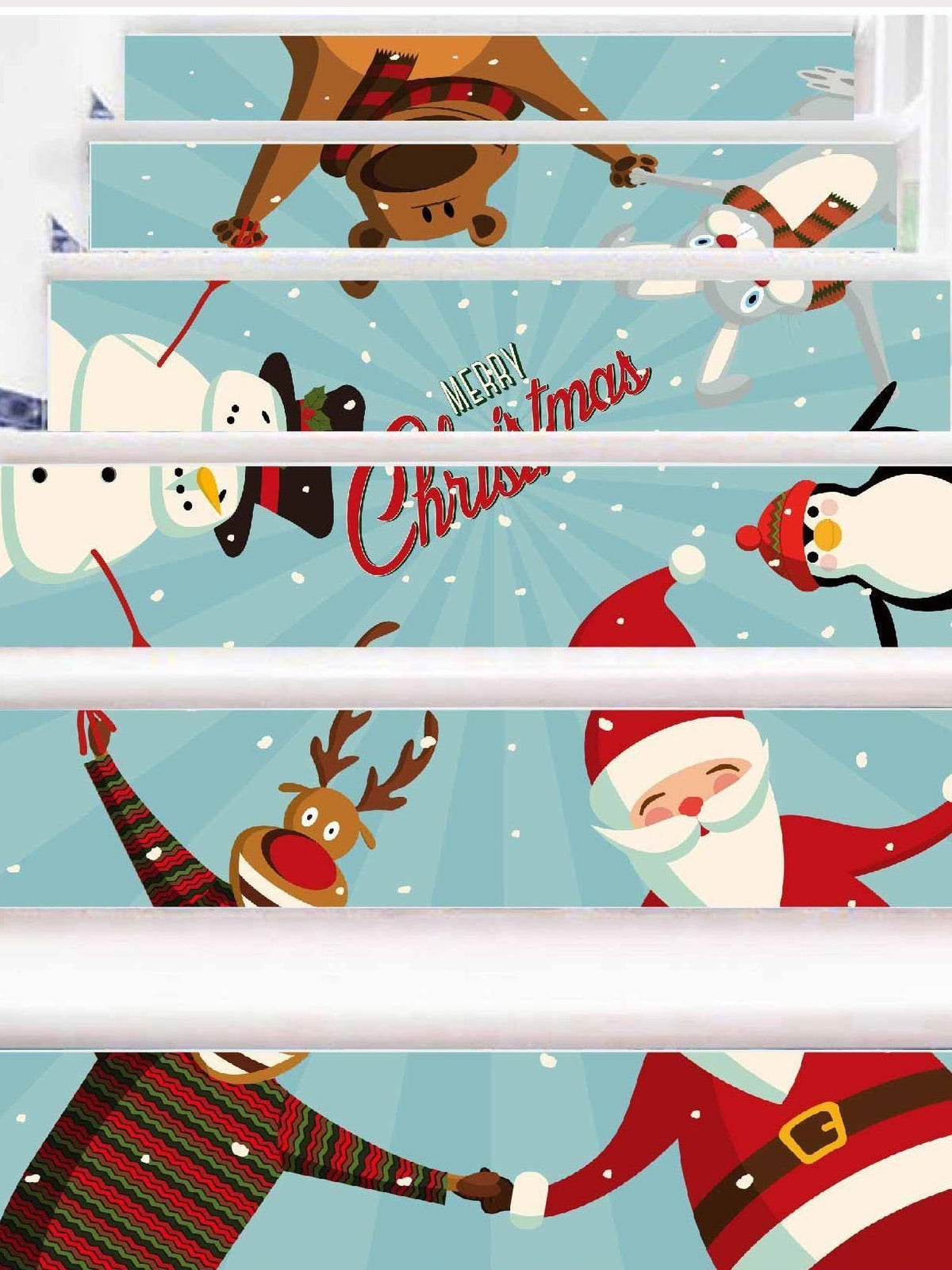 Christmas New Home Decoration 3D Self-Adhesive Removable Wall Stickers