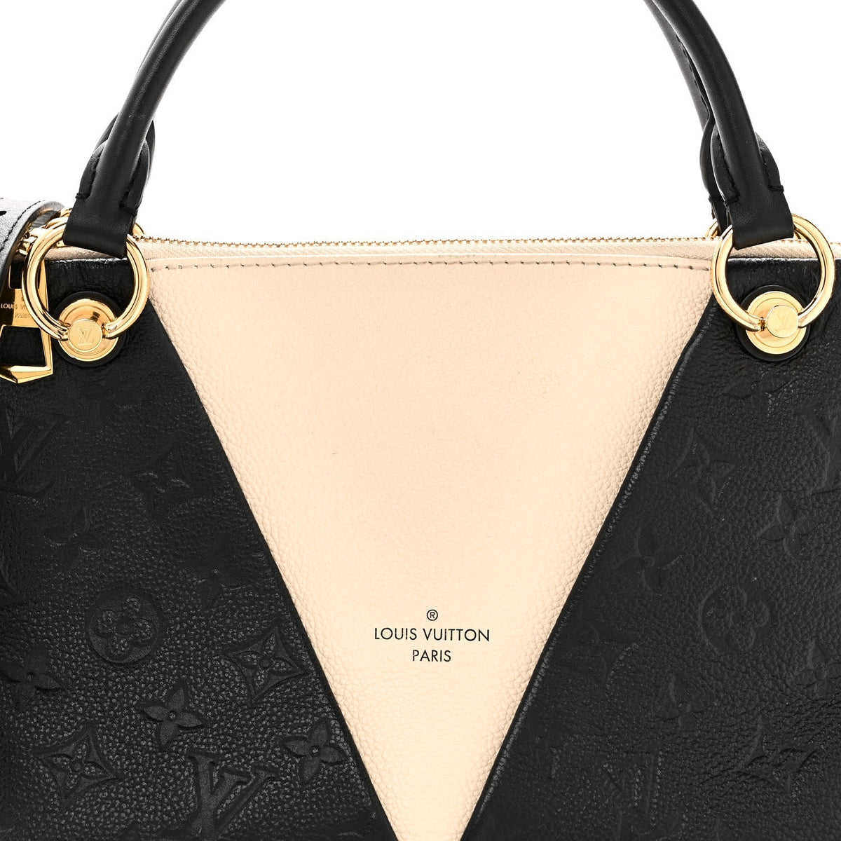 Empreinte V Tote BB Black Creme