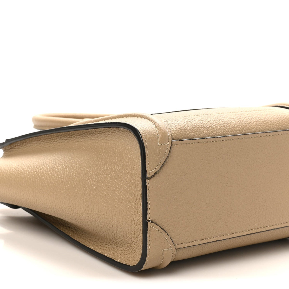 Drummed Calfskin Nano Luggage Dune