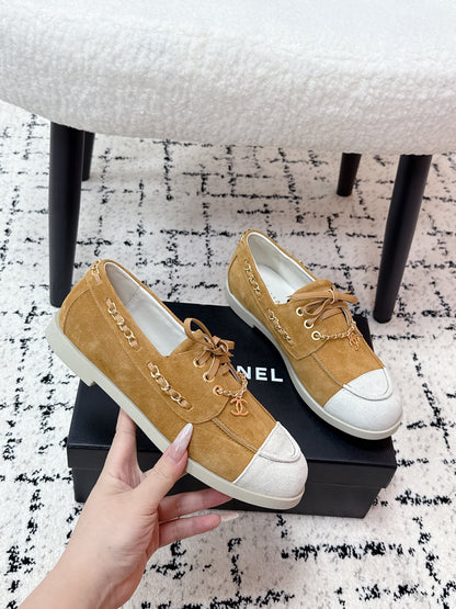 CC Cruise 25/26 Moccasins Brown White Suede