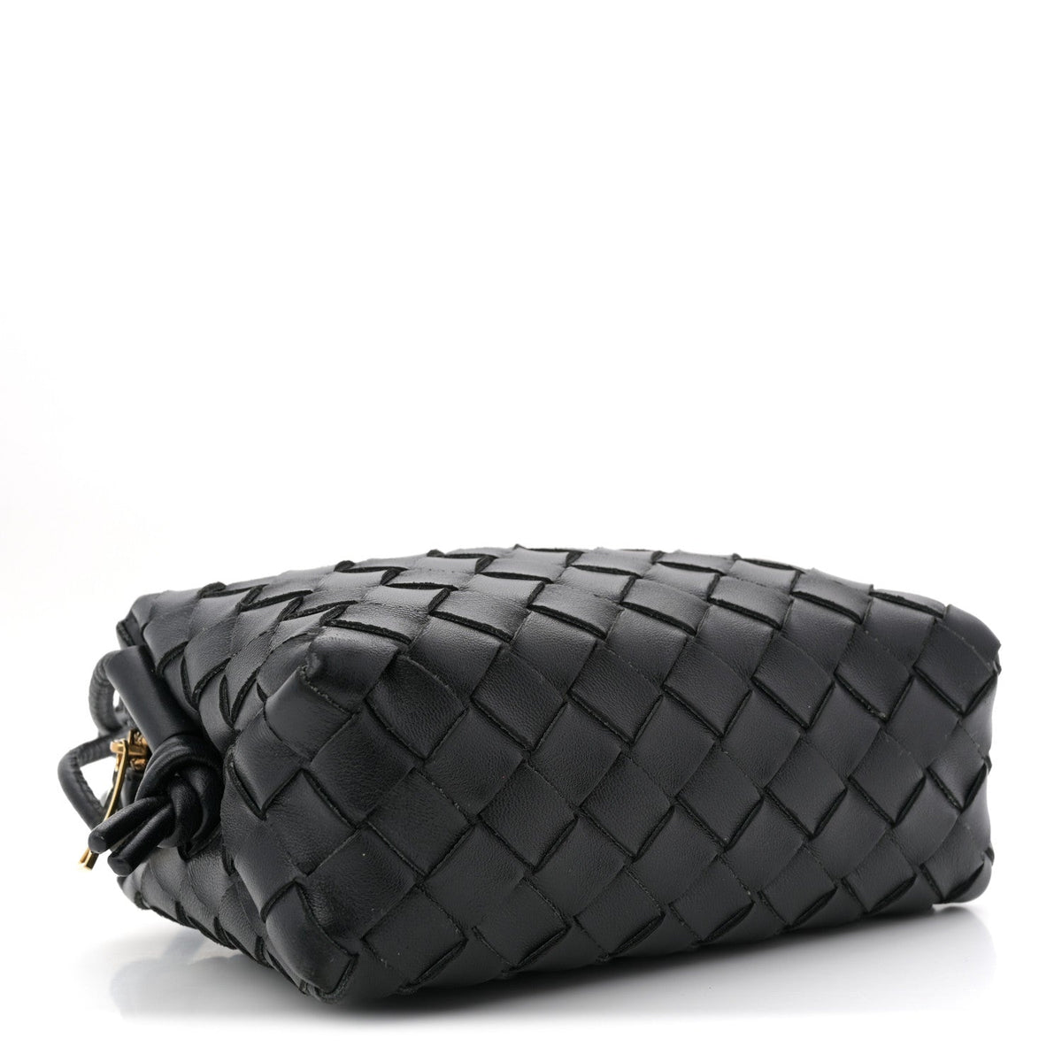 Nappa Intrecciato Mini Loop Camera Bag Black