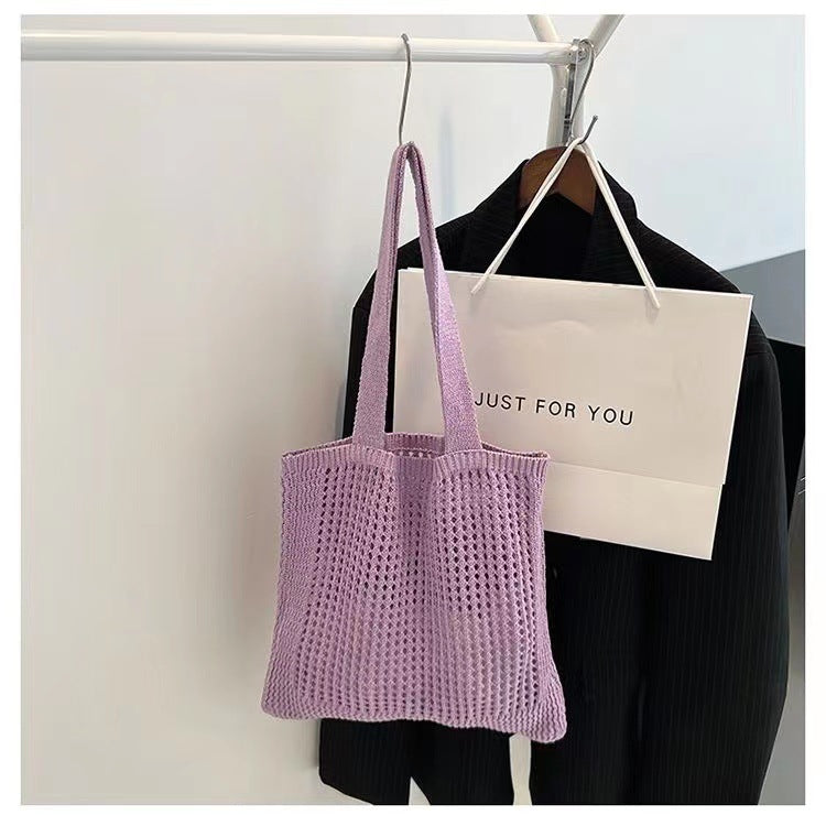 Crochet Tote Bag Tote Handbag Knit Bag