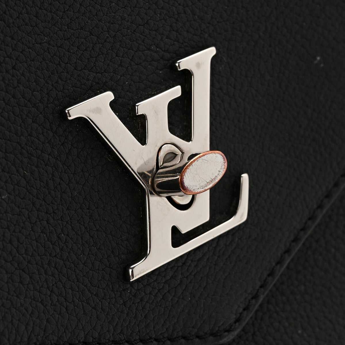 Soft Calfskin My Lockme Top Handle Black