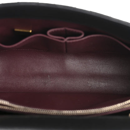 Caviar Quilted Small Coco Handle Flap Black