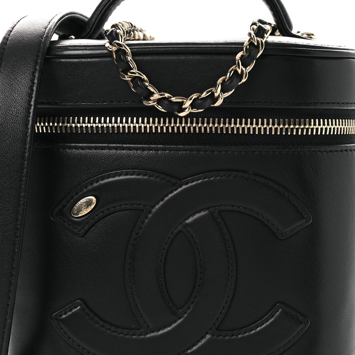Lambskin Timeless Vanity Cosmetic Case Black