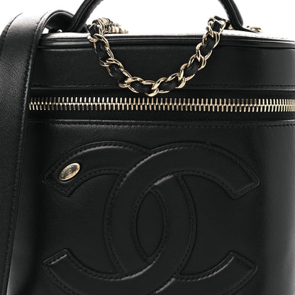 Lambskin Timeless Vanity Cosmetic Case Black