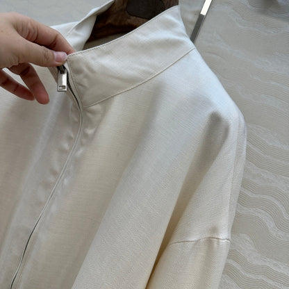LP 25 Jacket White Tencel Linen 293149