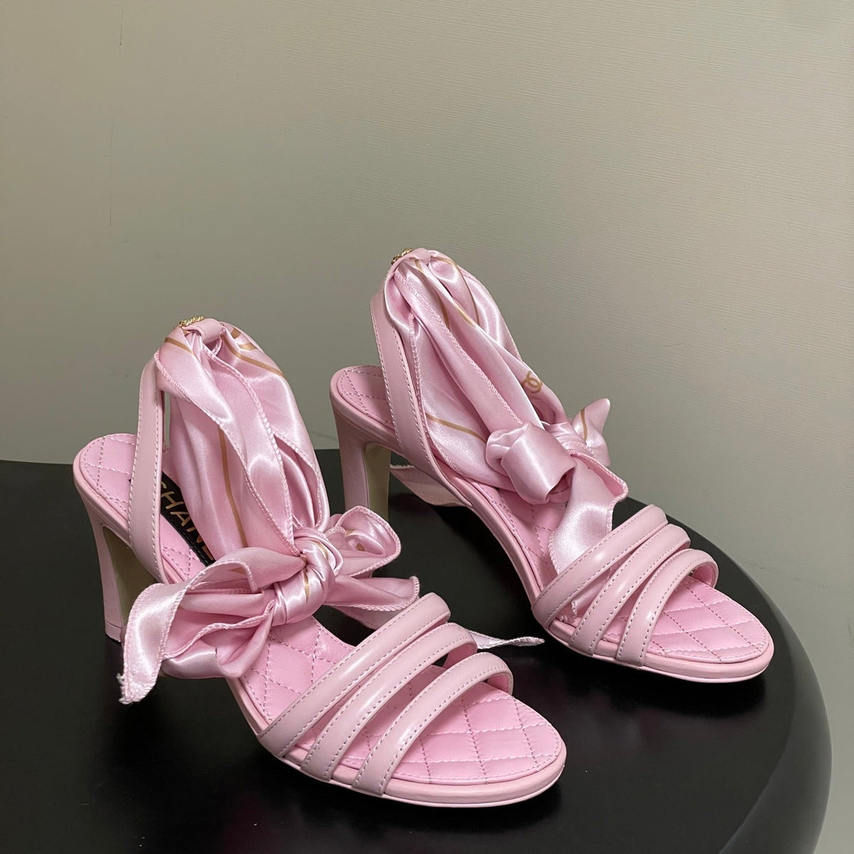 CC 26 Quilted Sandal 70mm With Scarf Sheepskin