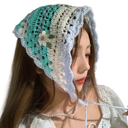 Haila - Dopamine Floral Triangle Headscarf  – Cheerful &amp; Stylish