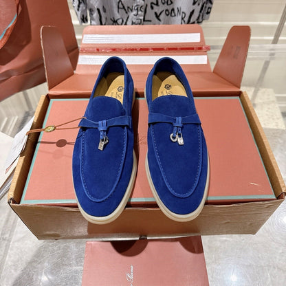 LP Summer Charms Walk Loafers Navy Blue Suede 565860