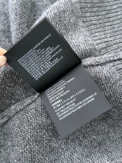 PRADA GRAY CASHMERE CARDIGAN