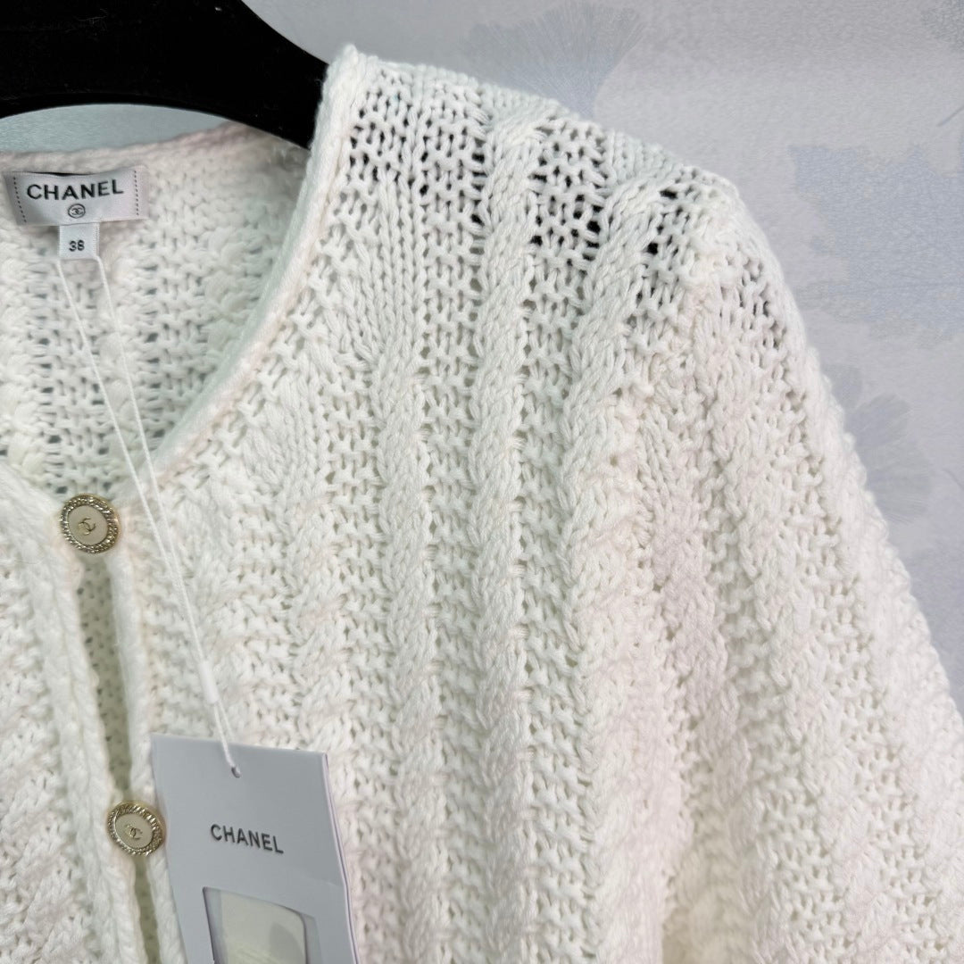 CC 26s White Knit Cardigan 345133