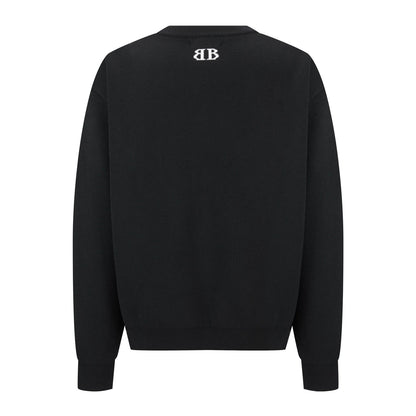 Balenciaga 25 Sweater Black Wool 0002