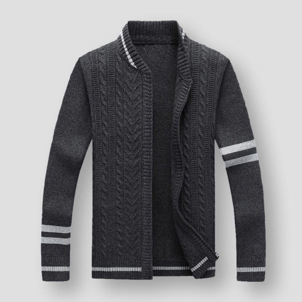 Saint Morris Vence Striped Cardigan