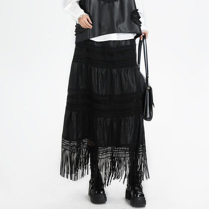 Slimming High Waist A-Line Skirt
