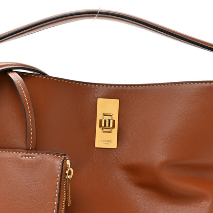 Smooth Calfskin Bucket 16 Bag Tan