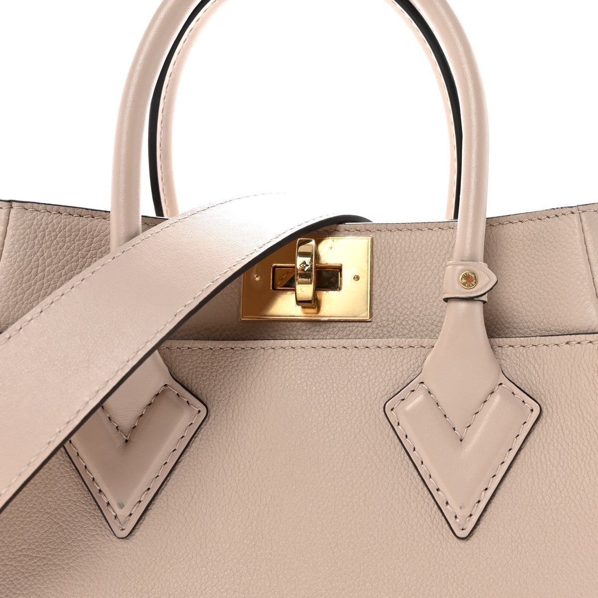 Calfskin Monogram On My Side PM Greige