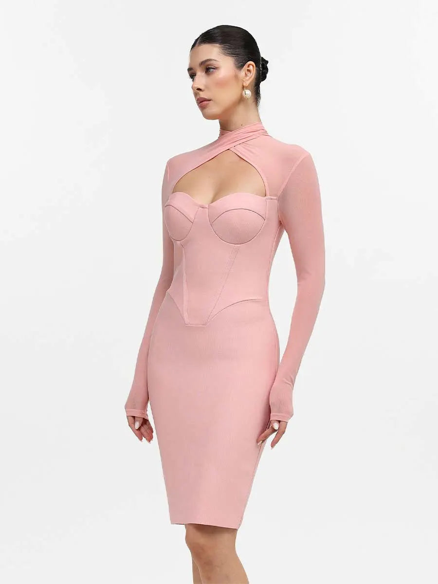 Octavia Romantic Bandage Midi Dress