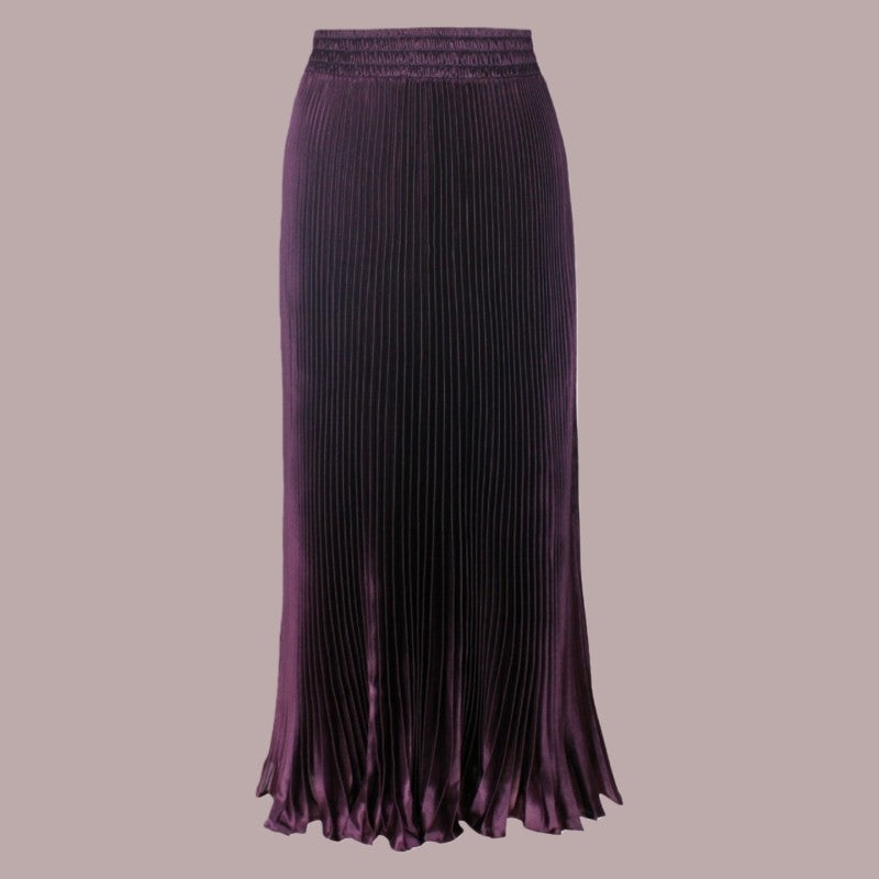 Long Accordion Pleated Skirt