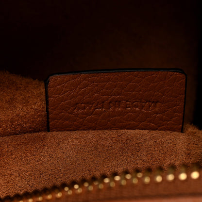 Supple Calfskin Small Triomphe Heloise Shoulder Bag Tan