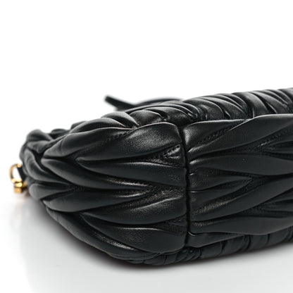 Nappa Matelasse Small Wander Hobo Black