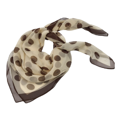 Scarvii - Vintage Polka Dot Soft Square Scarf