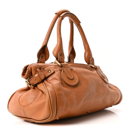 Calfskin Medium Paddington Satchel Tan