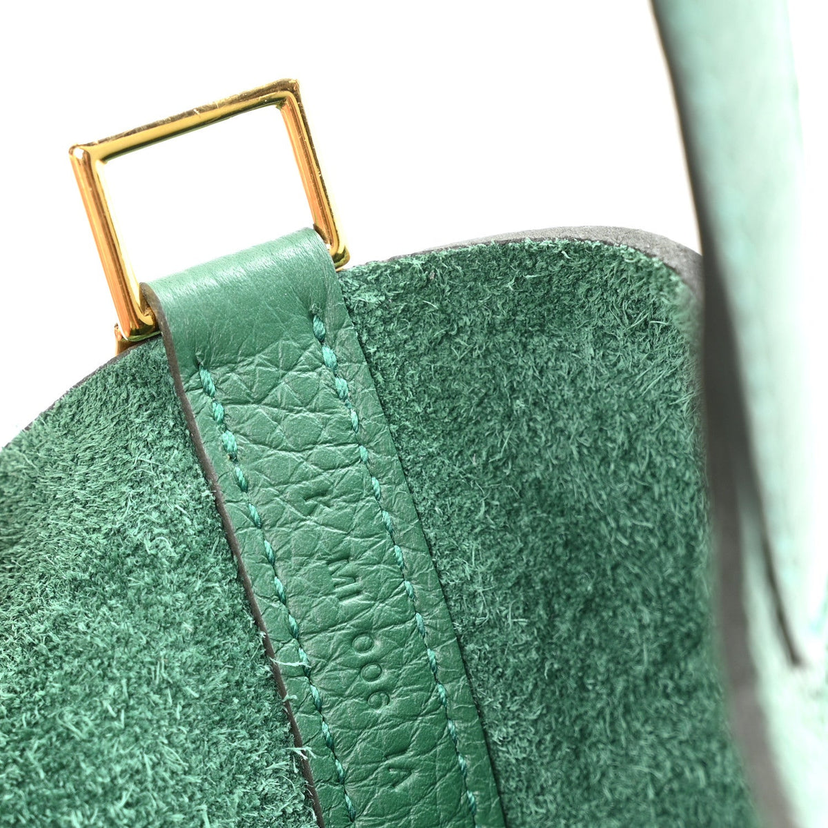 Taurillon Clemence Swift Eclat Picotin Lock 18 Vert Moyen Vert Peppermint