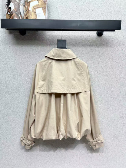 CC 25B Trench Coat Beige Cotton