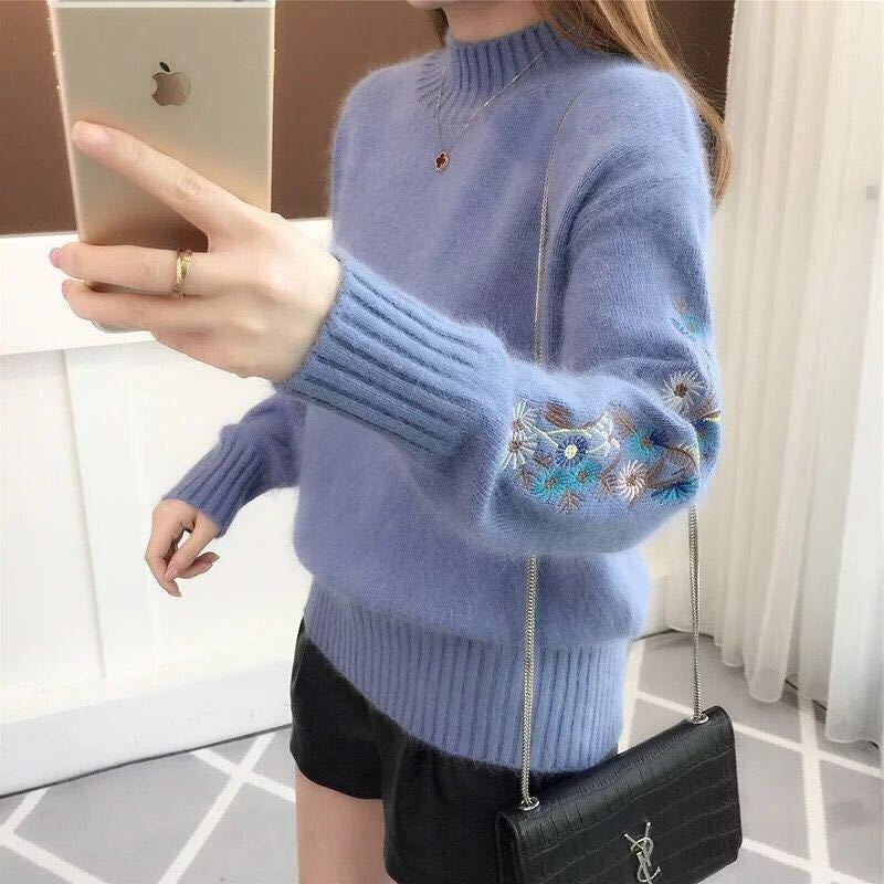 Women's Loose Batwing Sleeve Knit Sweater