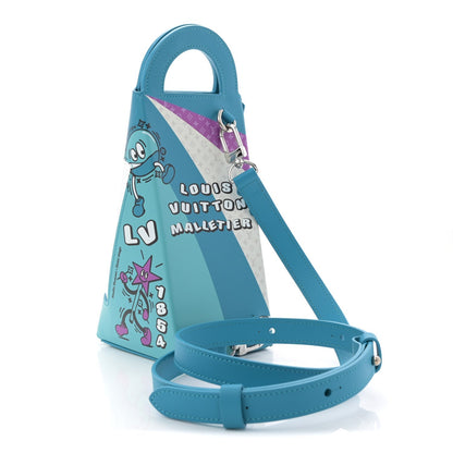 Monogram Sandwich Lunch Bag Blue