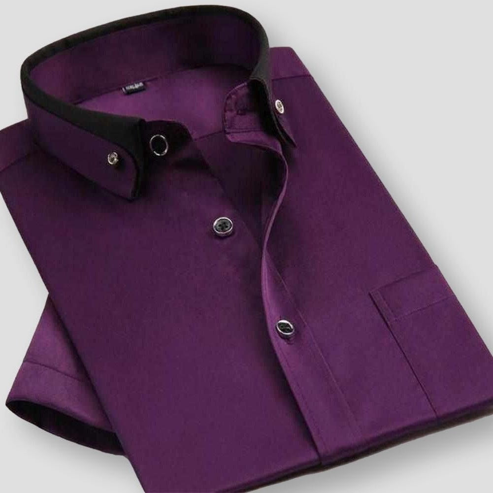 Sky Madrid Dual Tone Short Sleeve Shirt