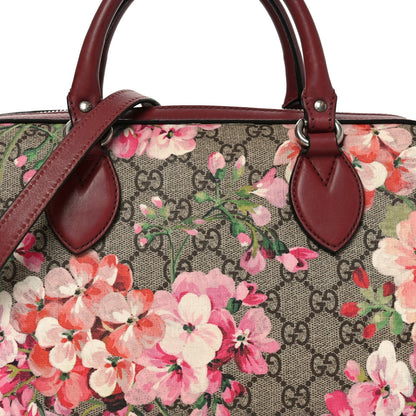 GG Supreme Monogram Blooms Small Boston Beige Multicolor Dry Rose