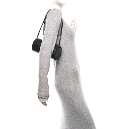 Shiny Caviar Preppy Coco Small Bowling Bag Black