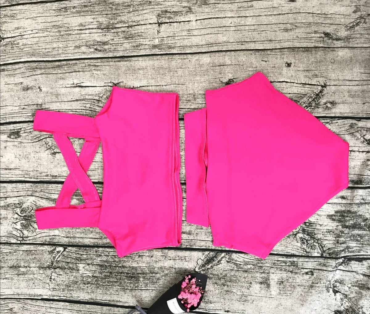 11 Colors Solid Color Bikini Swimsuit In 5 Size