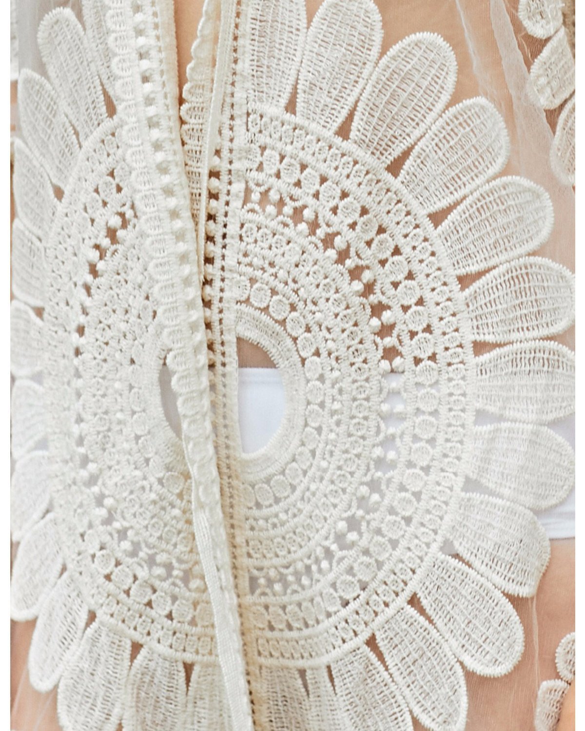 2018 New  Arrival Sun Flower Tassel Bikini Blouse