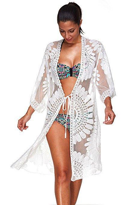 2018 New  Arrival Sun Flower Tassel Bikini Blouse
