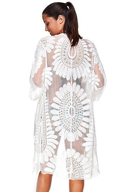 2018 New  Arrival Sun Flower Tassel Bikini Blouse
