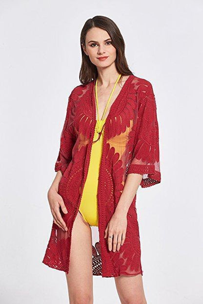2018 New  Arrival Sun Flower Tassel Bikini Blouse