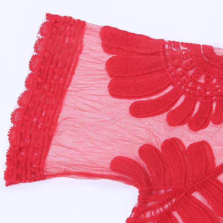 2018 New  Arrival Sun Flower Tassel Bikini Blouse
