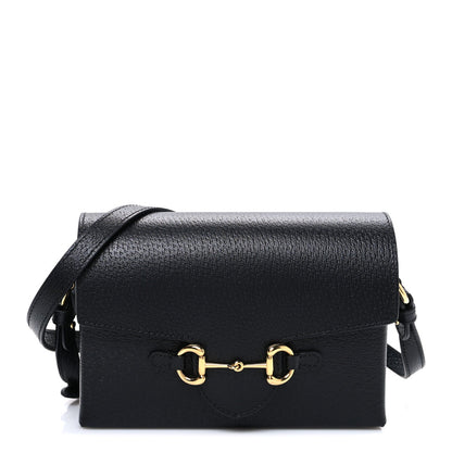 Calfskin Horsebit 1955 Shoulder Bag Black