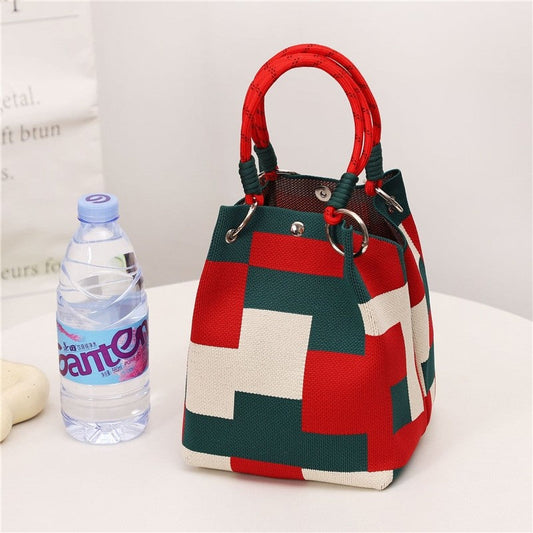 Woven Handbag Tote Shoulder Bag