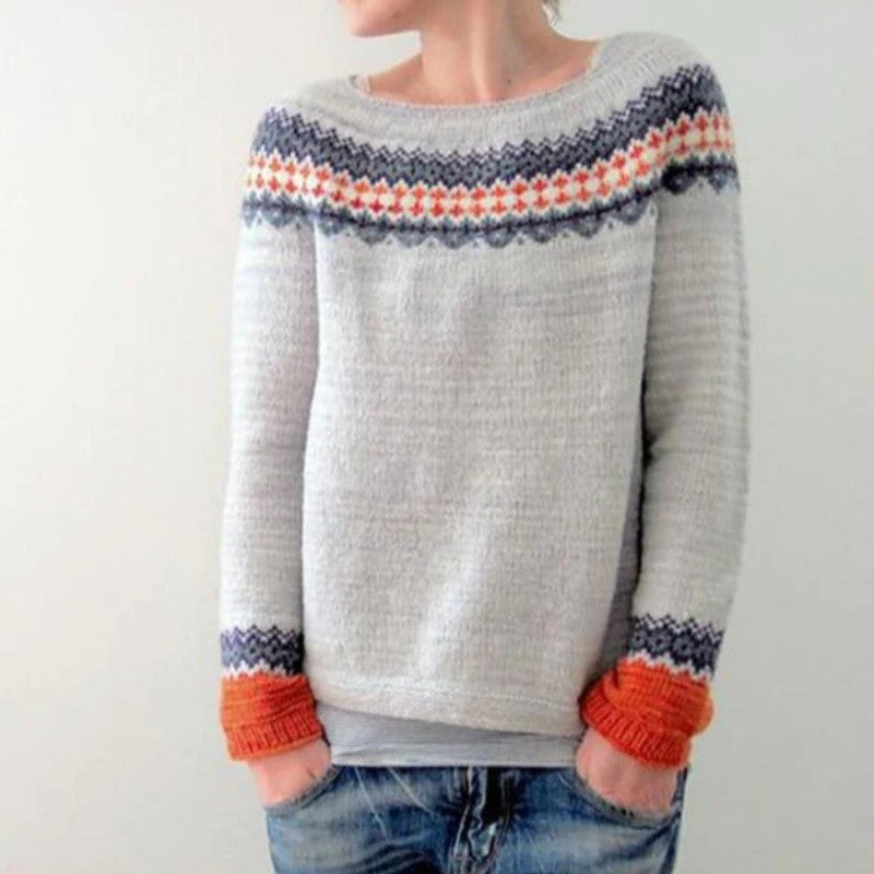 Color Block Knit Sweater