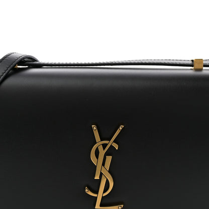 Calfskin Monogram Small Dylan Shoulder Bag Black