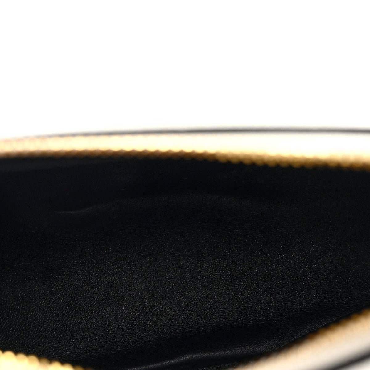 Soft Calfskin Arque Shoulder Bag White