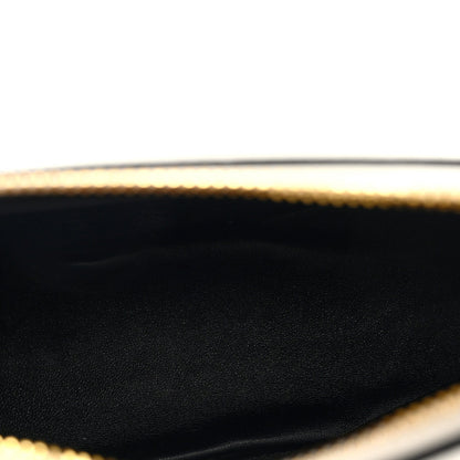 Soft Calfskin Arque Shoulder Bag White