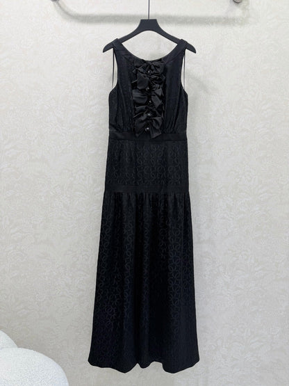 CC Vest Dress Jacquard Silk 353057