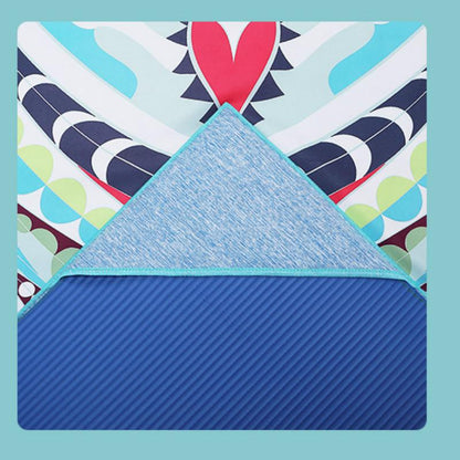 Portable Printed Yoga Towel Non-Slip Design Supports Custom Pattern Design Digital Printed Yoga Towel Yoga Mat 789