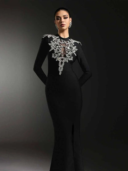 Vera Fish Tail Bandage Maxi Dress