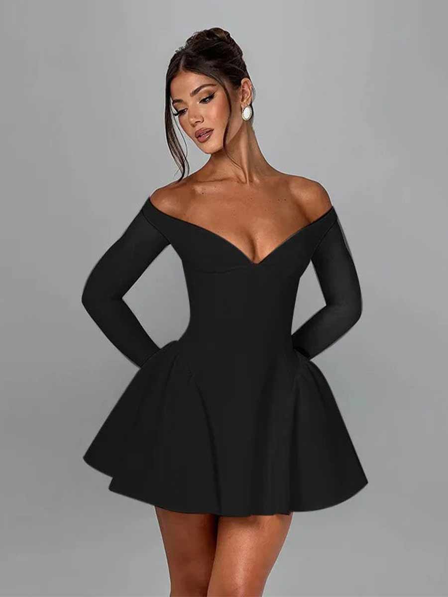 Valentina Long Sleeves Mini Dress